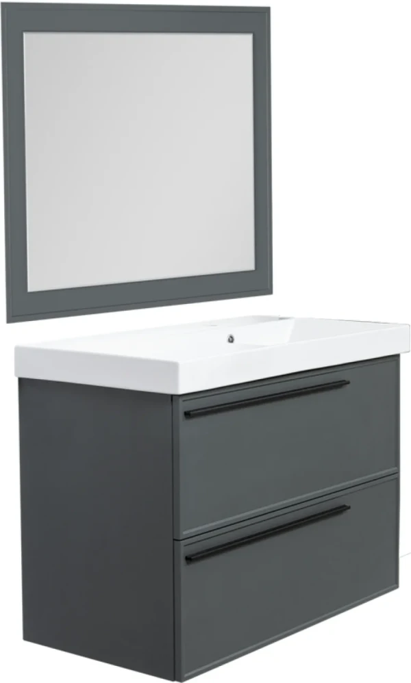 Мебель для ванной комнаты La Fenice Elba Twin 100 серая