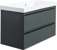 Мебель для ванной комнаты La Fenice Elba Twin 100 серая