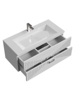 Тумба с раковиной Grossman Луксор 100 матовая белая