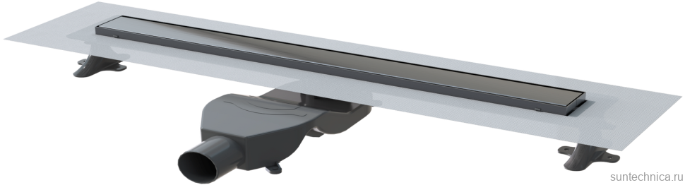 Душевой трап (лоток) Boheme Premium Linear 80 см, gun metal