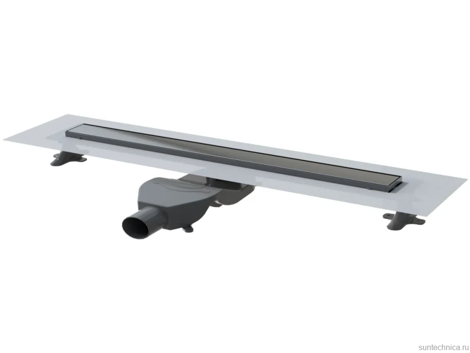 Душевой трап (лоток) Boheme Premium Linear 80 см, gun metal