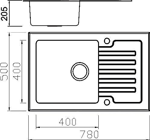 Мойка кухонная Seaman Eco Glass SMG-780W