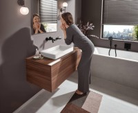 Встраиваемый смеситель для душа и ванны Hansgrohe Vivenis 75415670 матовый черный