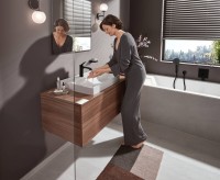 Встраиваемый смеситель для душа и ванны Hansgrohe Vivenis 75415670 матовый черный