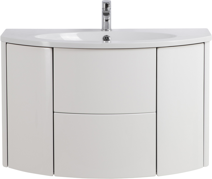 Тумба с раковиной Cezares Eden 91 bianco lucido, раковина 50177