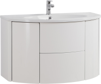 Тумба с раковиной Cezares Eden 91 bianco lucido, раковина 50177