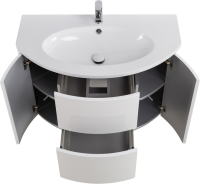 Тумба с раковиной Cezares Eden 91 bianco lucido, раковина 50177