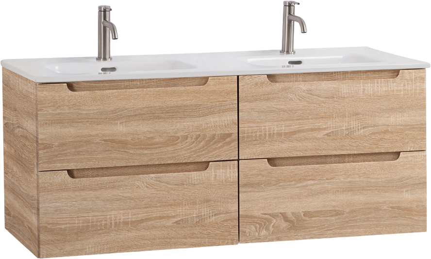 Тумба с раковиной BelBagno Etna 120 rovere bianco