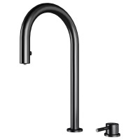 Смеситель для кухни Paulmark Estetica Es218006-GM вороненая сталь