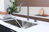 Смеситель для кухни Paulmark Estetica Es218006-GM вороненая сталь