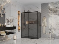 Душевой уголок Ambassador Intense 110022205IBB-110IBB 160х110 см, профиль черный