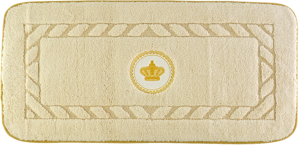 Коврик Migliore Corona 31917 кремовый, окантовка золото