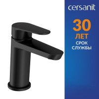 Смеситель для раковины Cersanit Лара (Lara) 68152 матовый черный Смеситель для раковины Cersanit Лара (Lara) 68152 матовый черный
