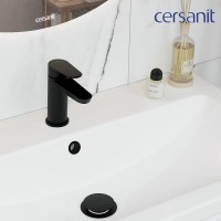 Смеситель для раковины Cersanit Лара (Lara) 68152 матовый черный Смеситель для раковины Cersanit Лара (Lara) 68152 матовый черный