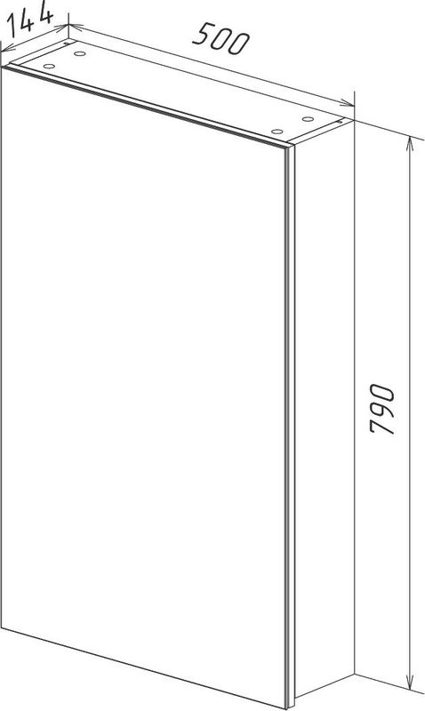 Зеркало-шкаф Lemark Universal 50