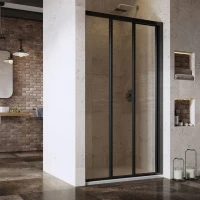 Душевая дверь в нишу Ravak Supernova ASDP3-110 Transparent, 200, профиль черный