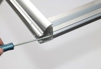 Душевая дверь в нишу Aquanet Alfa 273610 130х200 стекло прозрачное, профиль хром