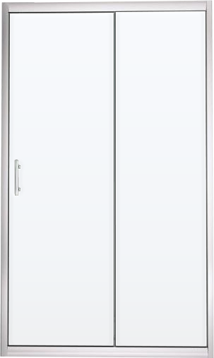 Душевая дверь в нишу Aquanet Alfa 273610 130х200 стекло прозрачное, профиль хром