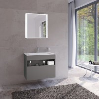 Тумба под раковину Keuco Stageline 32862 80 см, инокс матовый