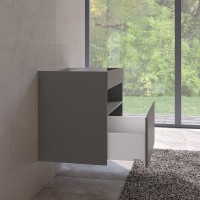 Тумба под раковину Keuco Stageline 32862 80 см, инокс матовый