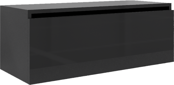 Тумба Armadi Art Flat Valessi Uno-S 100 антрацит глянец