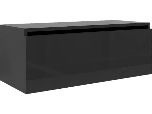 Тумба Armadi Art Flat Valessi Uno-S 100 антрацит глянец