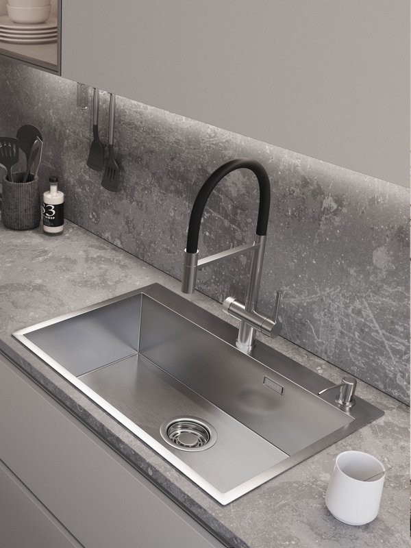 Мойка кухонная Emar PVD A EMB-125A PVD Nano Satine