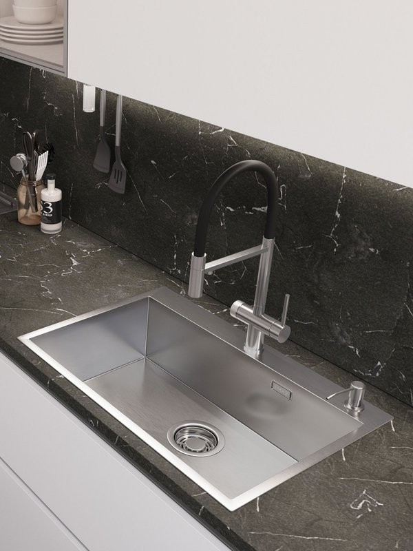 Мойка кухонная Emar PVD A EMB-125A PVD Nano Satine