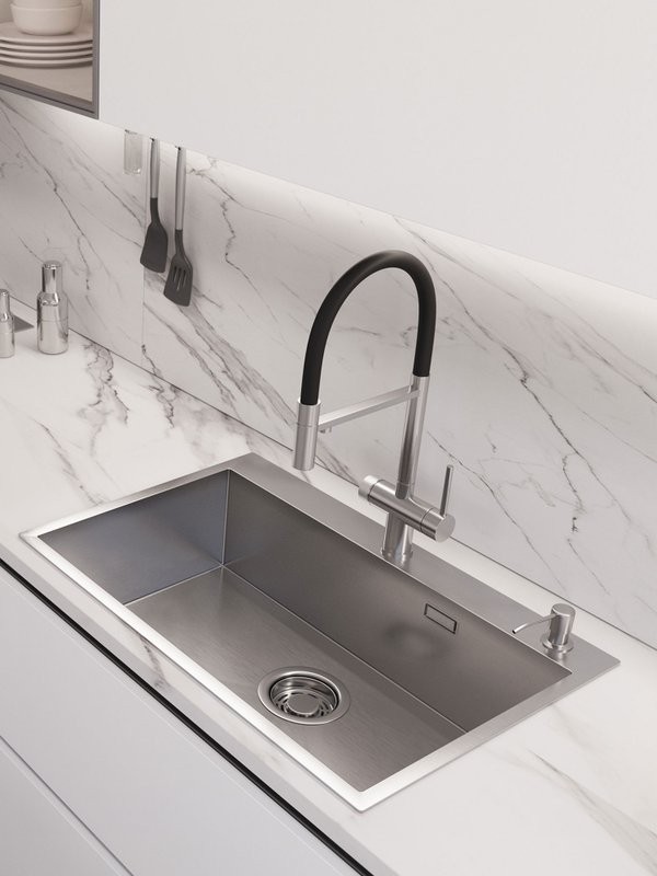 Мойка кухонная Emar PVD A EMB-125A PVD Nano Satine