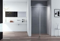 Душевая дверь в нишу Cezares Urban B 12 110 C Cr профиль хром, стекло прозрачное