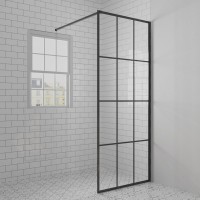 PAINI-WalkIN80G Душевая перегородка 80x195 Paini, рисунок решетка