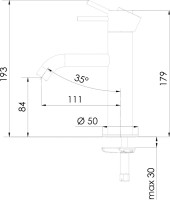 Смеситель для раковины Remer X Style X12 хром