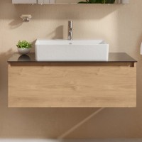 Тумба с раковиной VitrA Nuo 100 подвесная, золотой дуб
