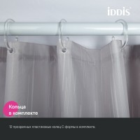 Штора для ванной IDDIS Base BD02P24i11 240х200, светло-серая