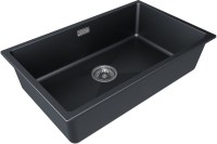 Комплект Мойка Paulmark Lumi LU74-BLM черный металлик + Измельчитель Intenso