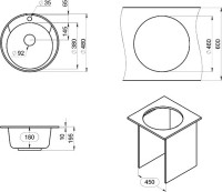 Мойка кухонная Granula Standart 4802, графит