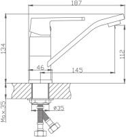 Смеситель для кухни Haiba HB45804-2