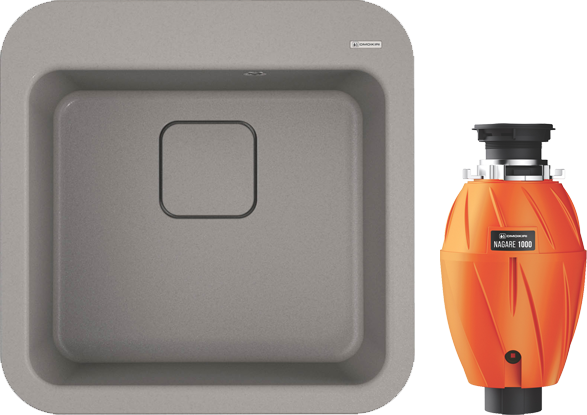 Комплект Мойка Omoikiri Tasogare 51 leningrad grey + Измельчитель Nagare 1000