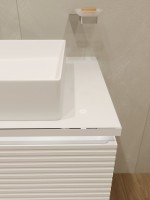 Мебель для ванной комнаты STWORKI Рандерс 100, белая, подвесная, с подсветкой