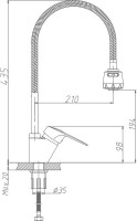 Смеситель для кухни Haiba HB04-3 HB4304-3