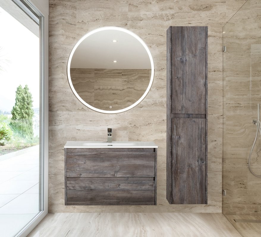 Шкаф пенал для ванной BelBagno Kraft 33 R, pino pasadena