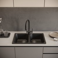 Мойка кухонная Domaci Болонья М-260-002 черная Мойка кухонная Domaci Болонья М-260-002 черная