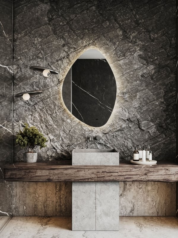 Зеркало CONTINENT Led Alma 70х100 см, сенсорное, с теплой подсветкой