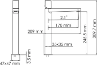 Смеситель для раковины Wasserkraft Naab 8603H хром Смеситель для раковины Wasserkraft Naab 8603H хром