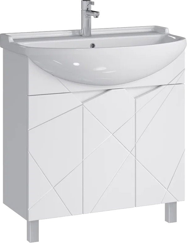 Мебель для ванной комнаты SanStar Каскад 80 раковина Амур