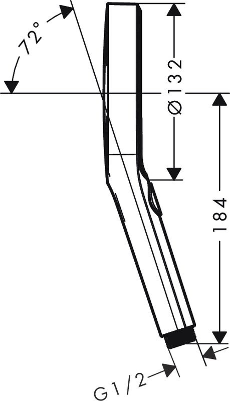 Душевая лейка Hansgrohe Rainfinity 130 26864140 шлифованная бронза