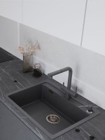 Мойка кухонная Emar Quartz EMQ-1640.Q антрацит Мойка кухонная Emar Quartz EMQ-1640.Q антрацит