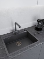 Мойка кухонная Emar Quartz EMQ-1640.Q антрацит Мойка кухонная Emar Quartz EMQ-1640.Q антрацит