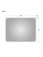 Мебель для ванной комнаты Alavann Eva 100 подвесная, белая