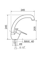 Смеситель для кухни РМС SL55 SL55-011F